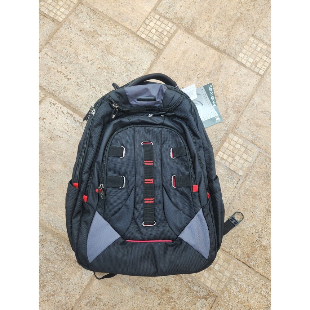 Samsonite CROSSCUT BACKPACK, Black And Red, Travel Or Work Backpack